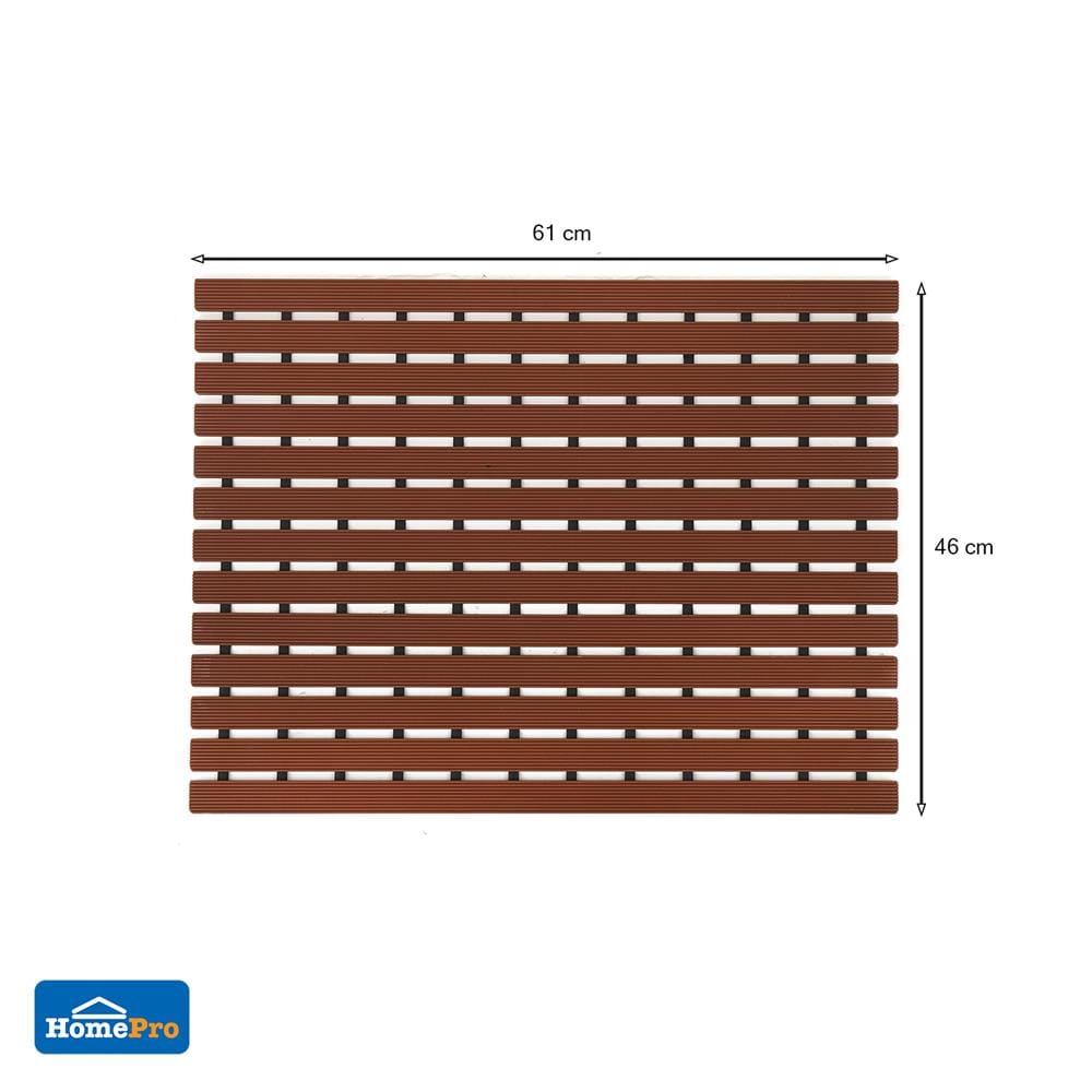 แผ่นกันลื่น HOME LIVING STYLE CARLIN 46X61 ซม. สีน้ำตาล