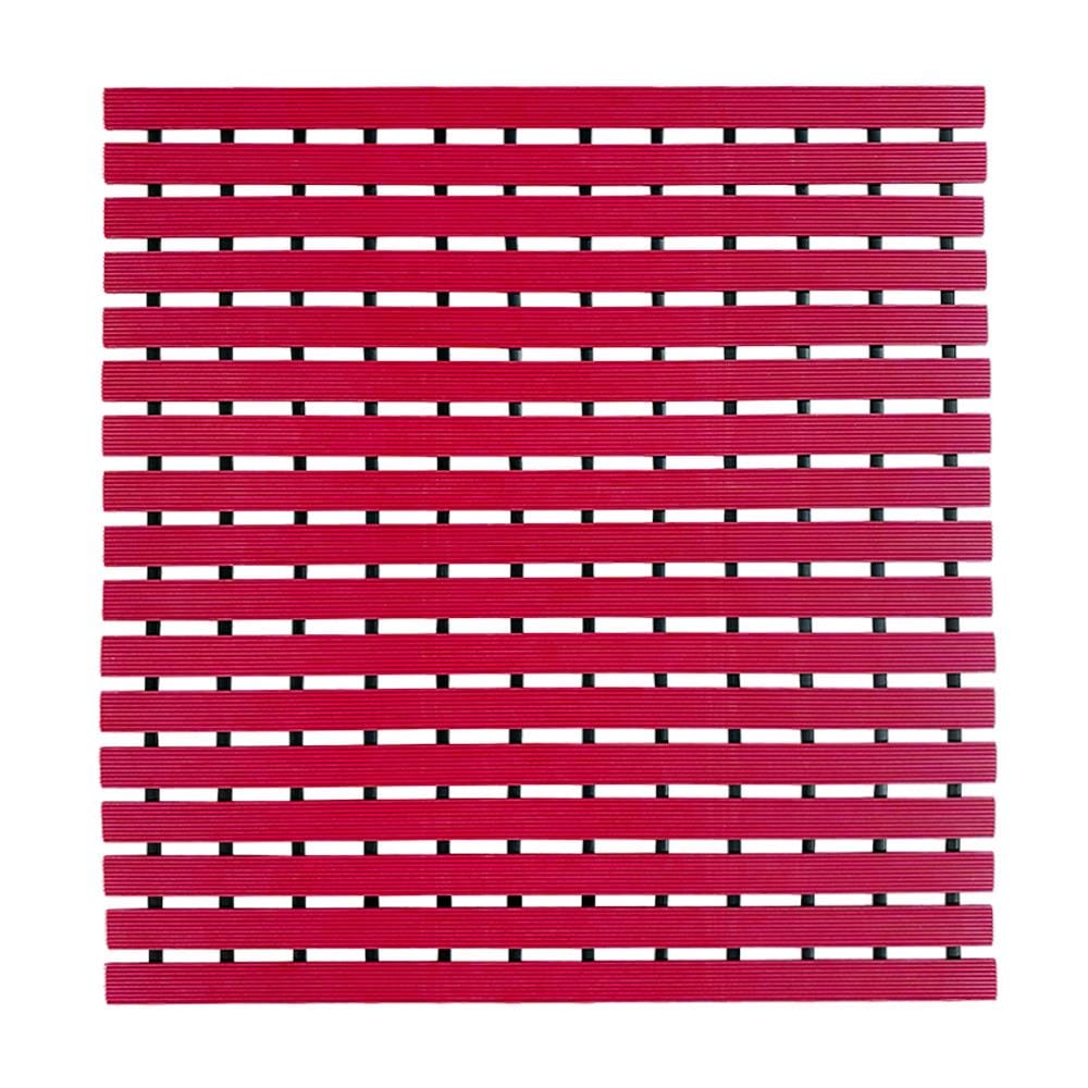 แผ่นกันลื่น HOME LIVING STYLE CARLIN 61X61 ซม. สีแดง