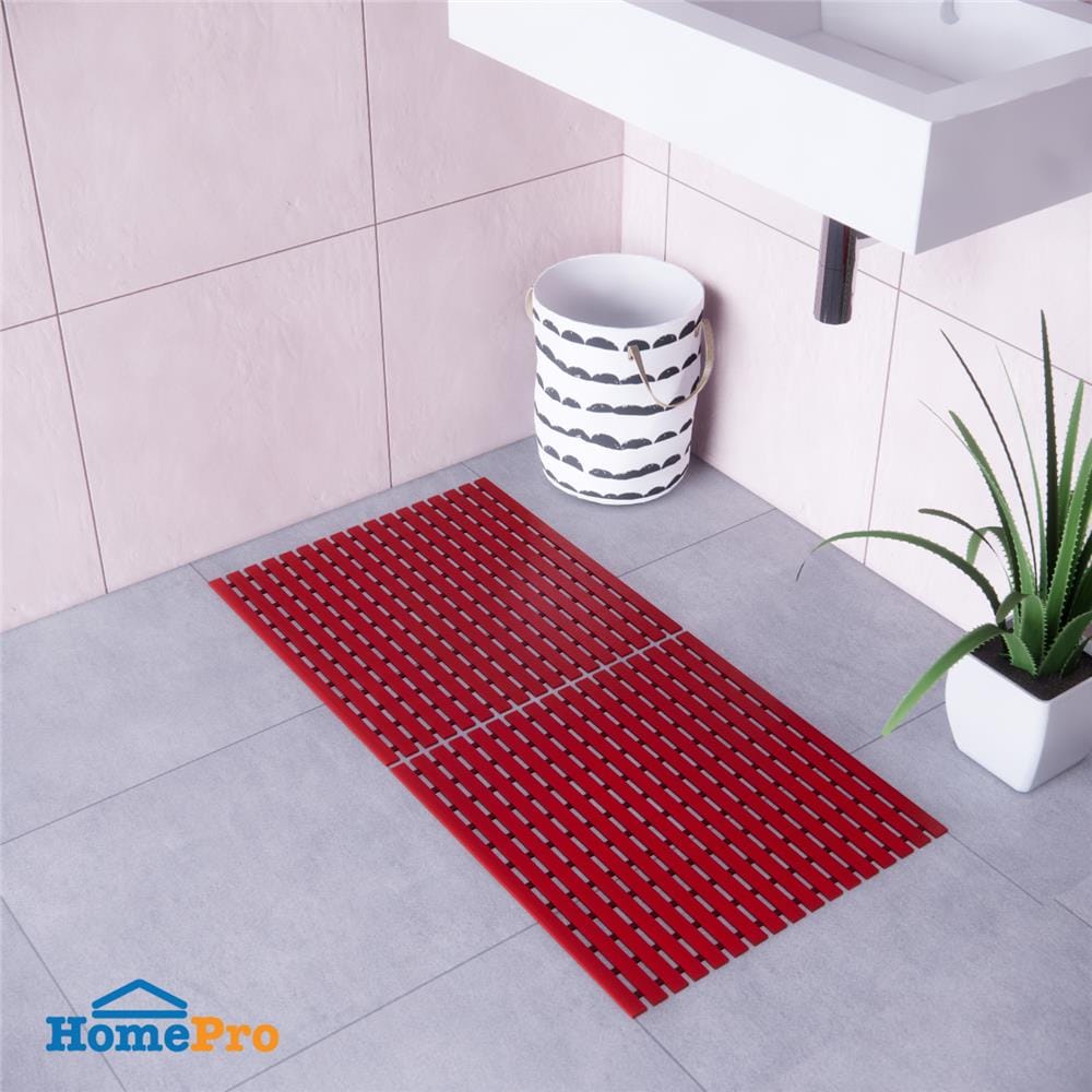 แผ่นกันลื่น HOME LIVING STYLE CARLIN 61X61 ซม. สีแดง