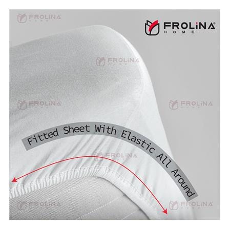 ชุดผ้าปูที่นอน 6 ฟุต 6 ชิ้น FROLINA MICROTEX DF011_3