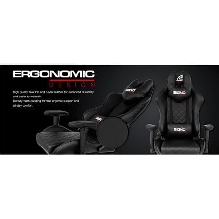 D.I.Y. เก้าอี้เกมมิ่ง SIGNO BLACKER GC-205BLK สีดำ_4