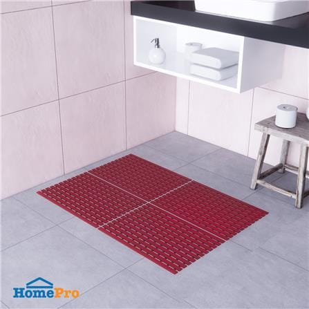 แผ่นกันลื่น HOME LIVING STYLE CARLIN 46X61 ซม. สีแดง_3