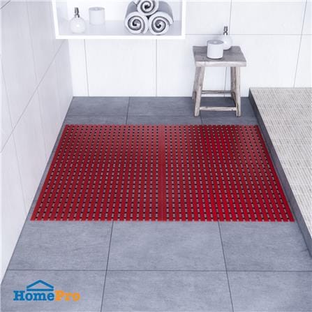 แผ่นกันลื่น HOME LIVING STYLE CARLIN 75X61 ซม. สีแดง_3