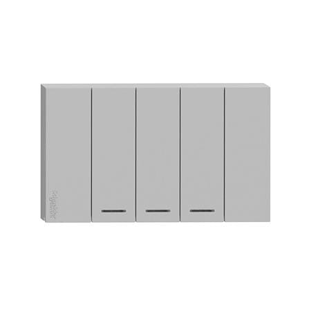 ชุดสวิตช์ทางเดียว 3 ช่อง SCHNEIDER A7033F_GY สีเทา_0