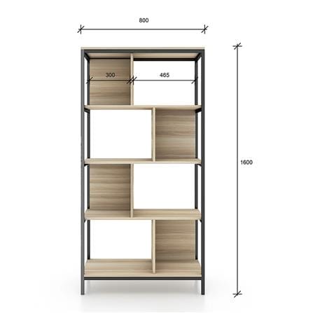 ชั้นวางของ 4 ชั้น FURDINI COPER 80 ซม. สีไวท์โอ๊ค_6