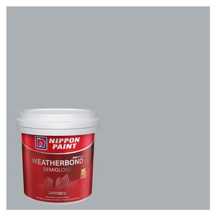 สีน้ำทาภายนอก NIPPON PAINT WEATHERBOND สี GRAY MYSTIC #NPN1986P กึ่งเงา 9 ลิตร_0