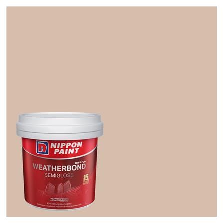 สีน้ำทาภายนอก NIPPON PAINT WEATHERBOND สี LIGHT MOIONTOSH #NPN1860P กึ่งเงา 9 ลิตร_0