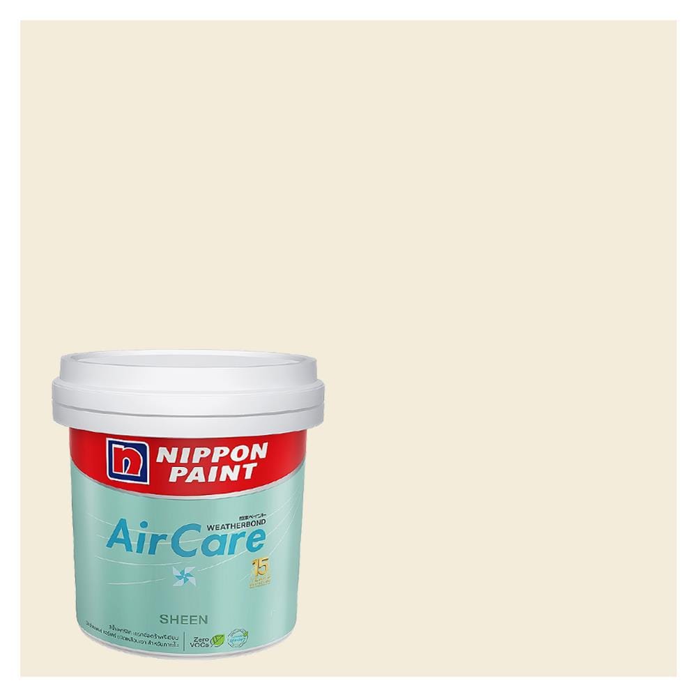 สีน้ำทาภายใน ชนิดเนียน NIPPON PAINT AIR CARE BASE A NPOW1002P สี SNOW WHITE 9 ลิตร
