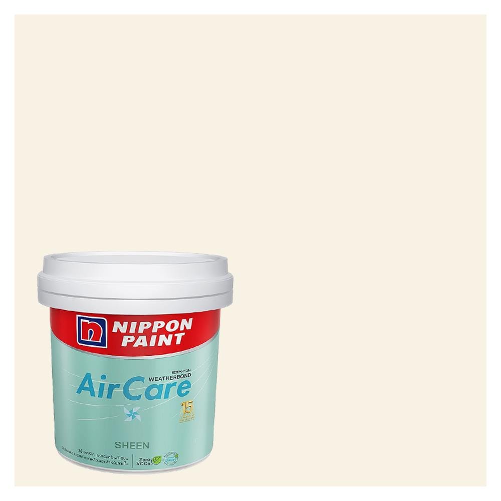 สีน้ำทาภายใน ชนิดเนียน NIPPON PAINT AIR CARE BASE A NPOW1001P สี WHISPERING WHITE 9 ลิตร