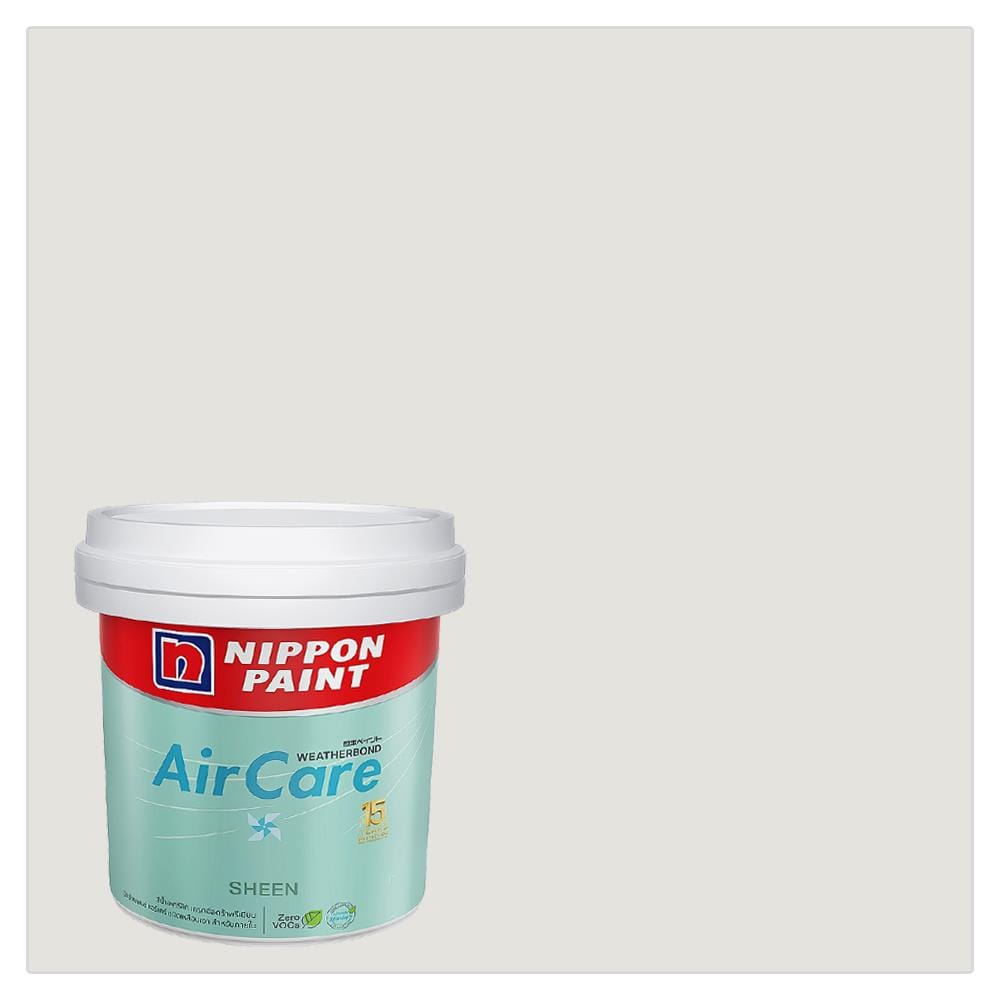 สีน้ำทาภายใน ชนิดเนียน NIPPON PAINT AIR CARE BASE A NPOW1085P สี VIOLETWHISPER 9 ลิตร