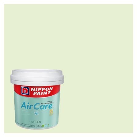 สีน้ำทาภายใน ชนิดเนียน NIPPON PAINT AIR CARE BASE A NPOW1073P สี GREEN PASS 9 ลิตร_0