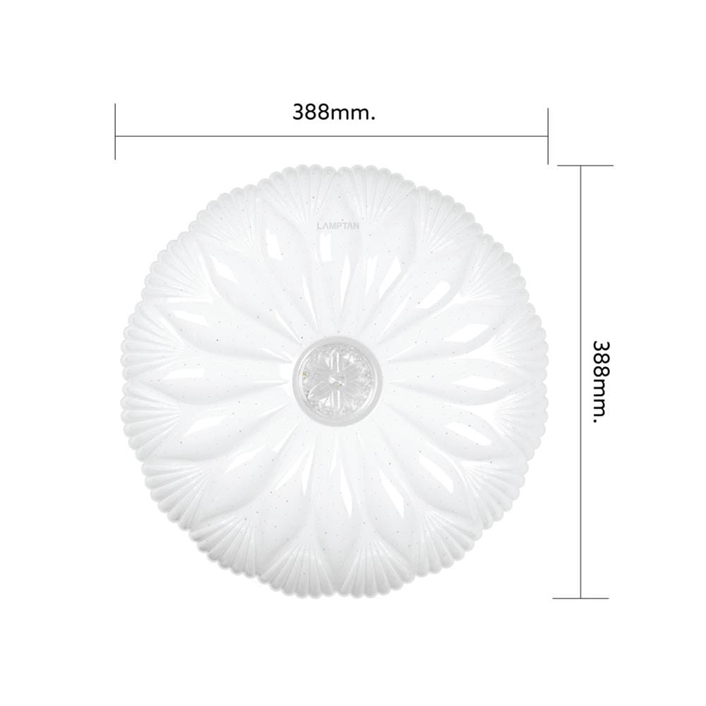 ไฟเพดาน LED LAMPTAN MAGNOLIA 15 นิ้ว 36 วัตต์ DAYLIGHT/COOL WHITE/WARM WHITE สีขาว