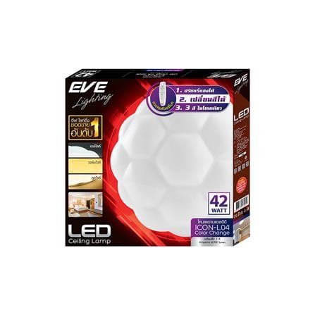 ไฟเพดาน LED EVE 570955 20 นิ้ว 42 วัตต์ DAYLIGHT/COOL WHITE/WARM WHITE สีขาว_3