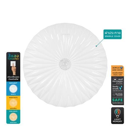 ไฟเพดาน LED LAMPTAN LOTUS 15.5 นิ้ว 36 วัตต์ DAYLIGHT/COOL WHITE/WARM WHITE สีขาว_0