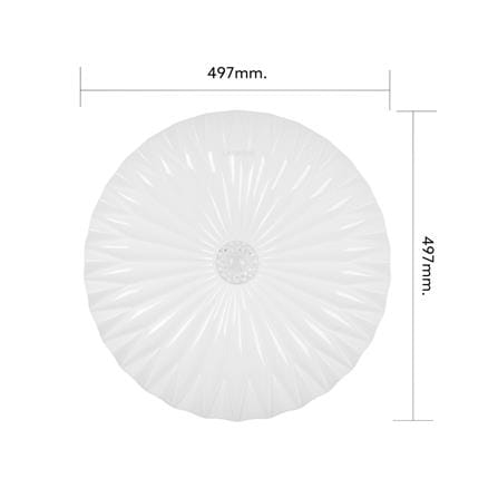 ไฟเพดาน LED LAMPTAN LOTUS 19.5 นิ้ว 50 วัตต์ DAYLIGHT/COOL WHITE/WARM WHITE สีขาว_6