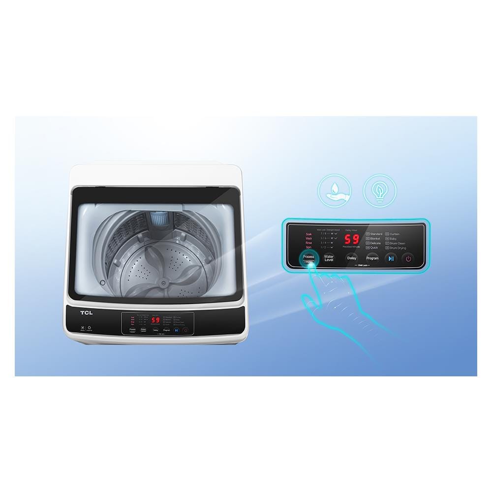 เครื่องซักผ้าฝาบน TCL F710TLW 10 กก. สีขาว