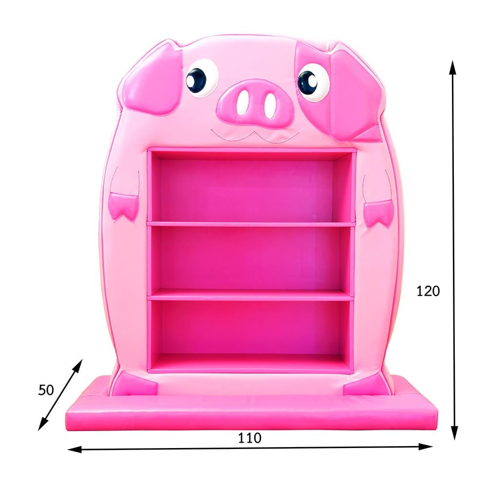 ชั้นวางของเด็กแบบตั้งพื้น PLAYSANOOK หมู สีชมพู
