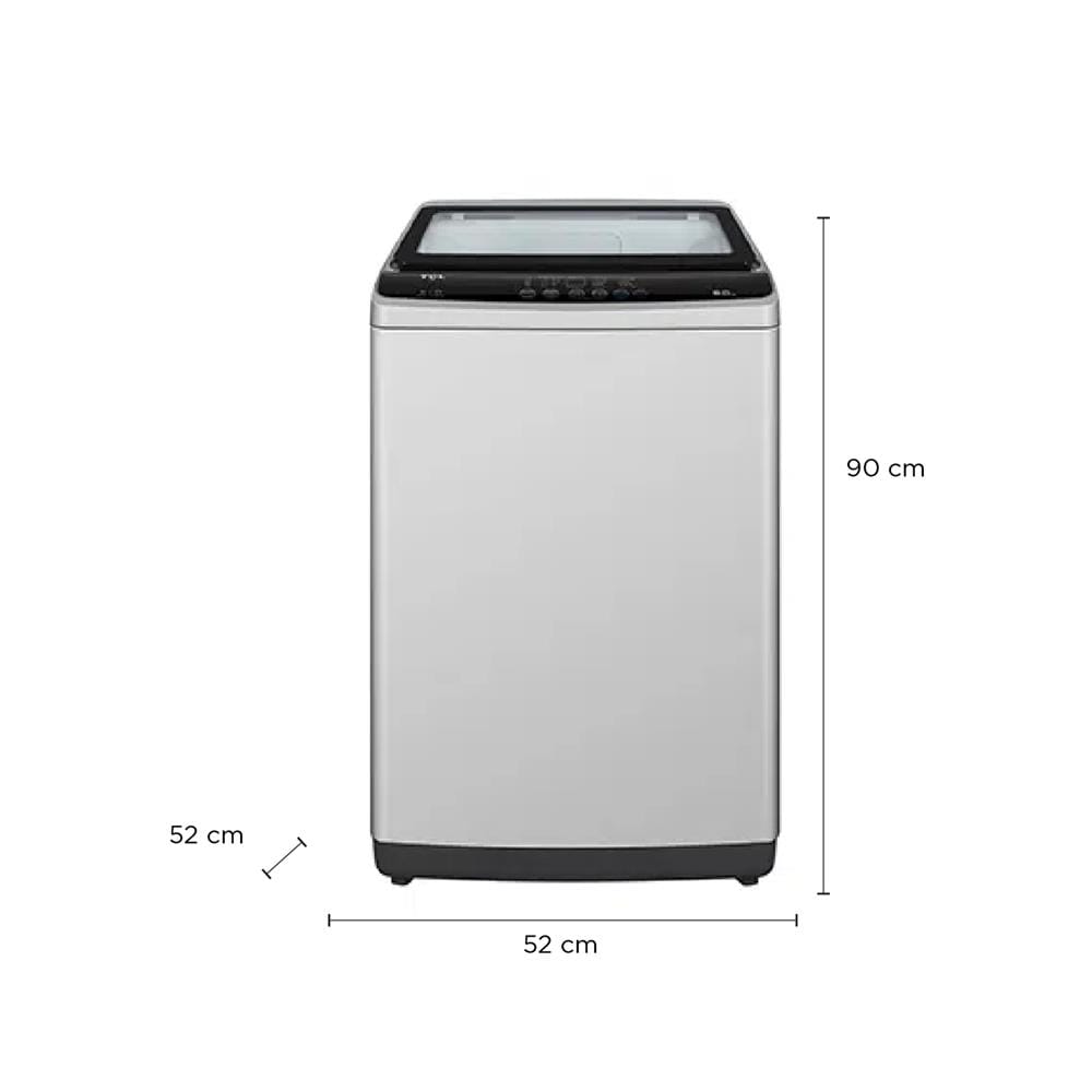 เครื่องซักผ้าฝาบน TCL F708TLG 8 กก. สีเทา