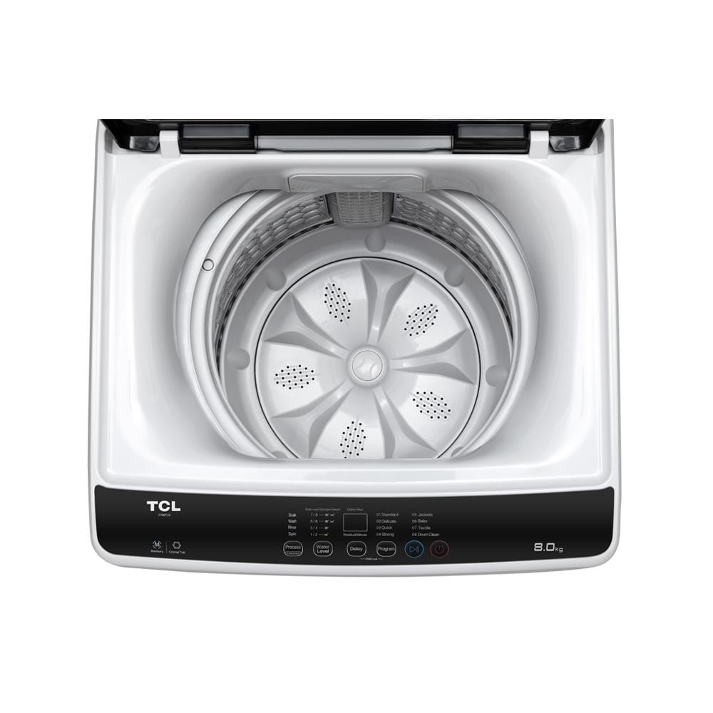 เครื่องซักผ้าฝาบน TCL F708TLG 8 กก. สีเทา