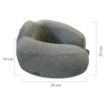 หมอนรองคอเพื่อสุขภาพ BEWELL T-10 26.5x25x12 ซม. สีเทา_1