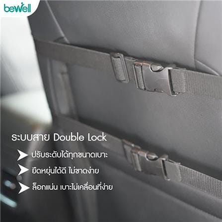 เซ็ตเบาะรองหลังและรองนั่งเพื่อสุขภาพ BEWELL H06/HT001 สีน้ำเงิน_5
