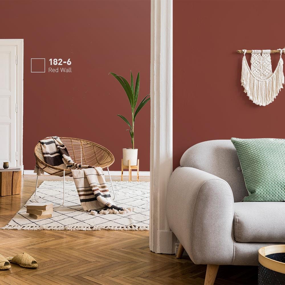 สีน้ำทาภายใน ชนิดกึ่งเงา BEGER AIRFRESH GOLD BASE D 182-6 สี RED WALL 9 ลิตร
