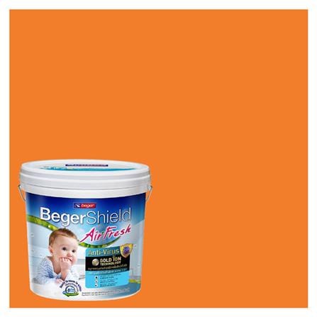 สีน้ำทาภายใน ชนิดกึ่งเงา BEGER AIRFRESH GOLD BASE D 101-6 สี SOUTHWEST MAGIC 9 ลิตร_0