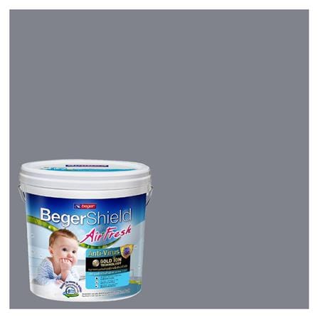 สีน้ำทาภายใน ชนิดกึ่งเงา BEGER AIRFRESH GOLD BASE C 134-3 สี CASTLE ROCK 9 ลิตร_0