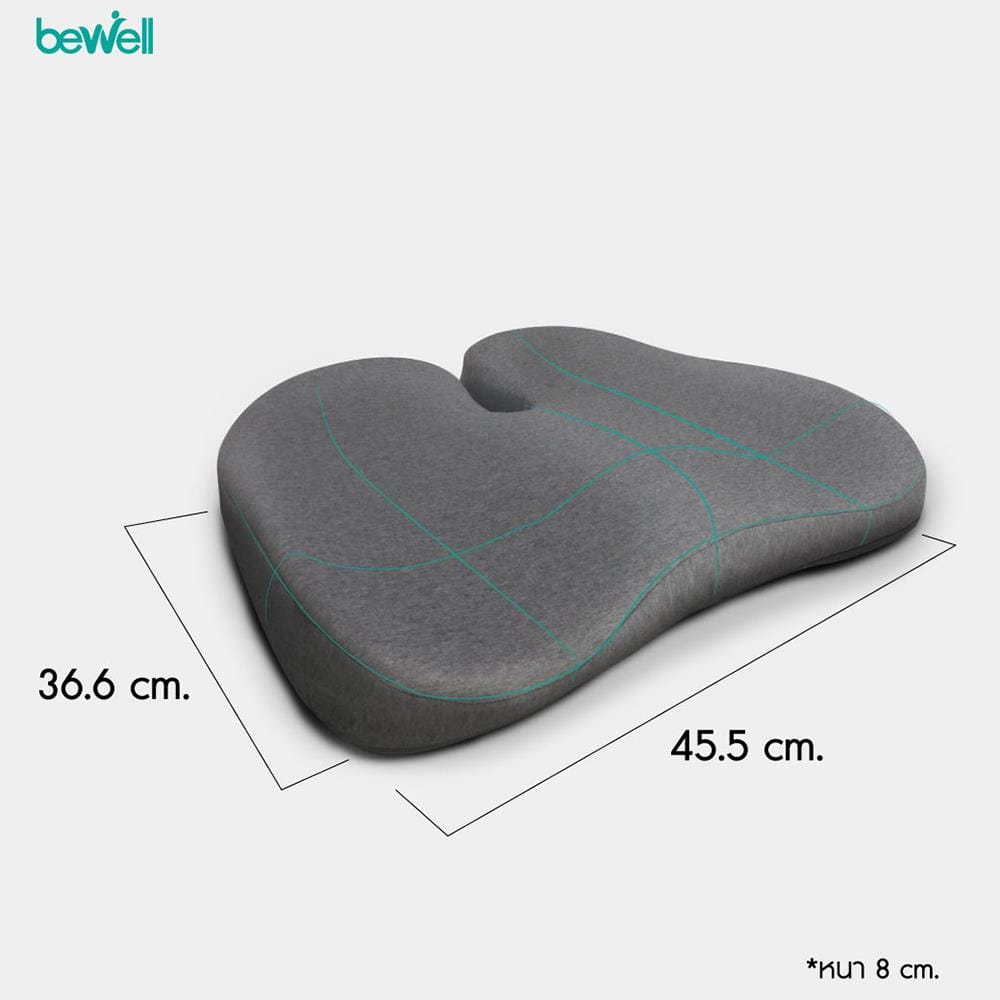เบาะรองนั่ง BEWELL EC02-CT สีเทา