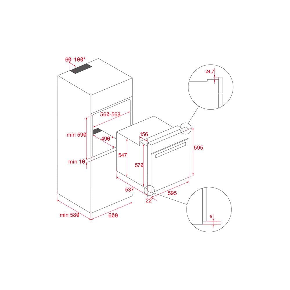เตาอบฝังดิจิตอล TEKA HLB 8416 BK AIRFRY