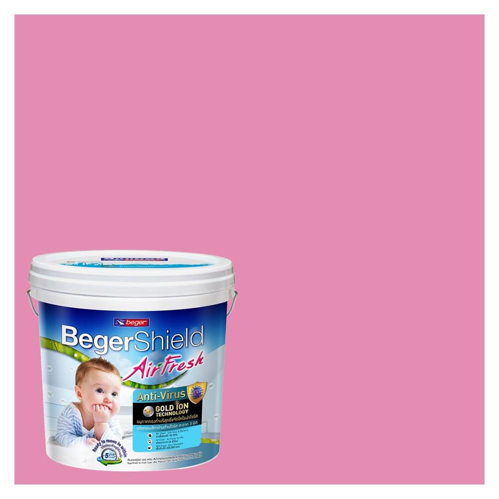 สีน้ำทาภายใน ชนิดกึ่งเงา BEGER AIRFRESH GOLD BASE B 119-5 สี SWEET AMBROSIA 9 ลิตร