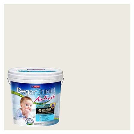 สีน้ำทาภายใน ชนิดกึ่งเงา BEGER AIRFRESH GOLD BASE A OW-3-2 สี GRACE'S SMILE 9 ลิตร_0
