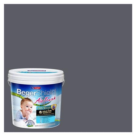 สีน้ำทาภายใน ชนิดกึ่งเงา BEGER AIRFRESH GOLD BASE D 134-5 สี MASON GRAY 9 ลิตร