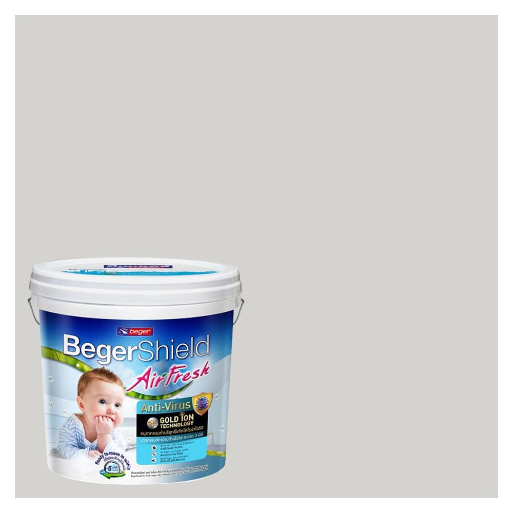 สีน้ำทาภายใน ชนิดกึ่งเงา BEGER AIRFRESH GOLD BASE A 141-1 สี KNIGHT'S NIGHT 9 ลิตร