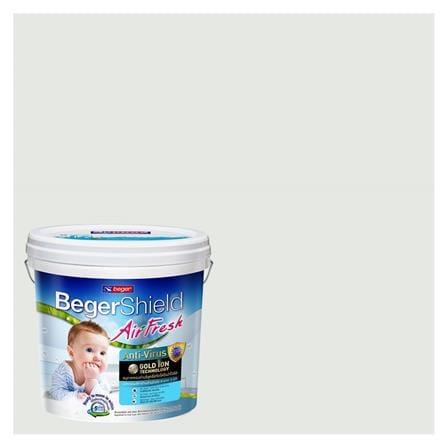 สีน้ำทาภายใน ชนิดกึ่งเงา BEGER AIRFRESH GOLD BASE A OW-7-2 สี ICE HELIOS 9 ลิตร
