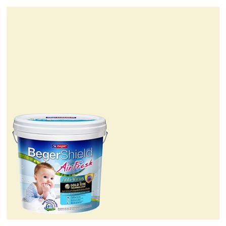 สีน้ำทาภายใน ชนิดกึ่งเงา BEGER AIRFRESH GOLD BASE A 088-2 สี SUNCHINE MIST 9 ลิตร