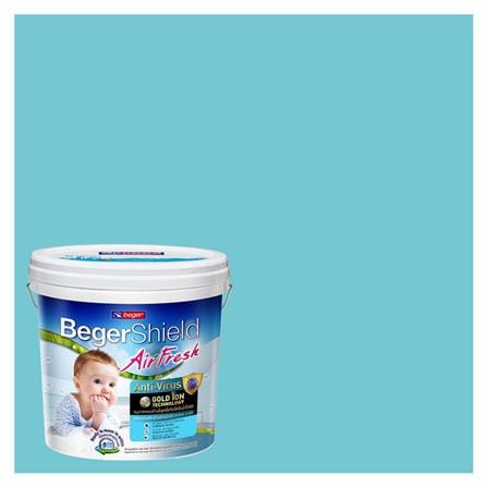 สีน้ำทาภายใน ชนิดกึ่งเงา BEGER AIRFRESH GOLD BASE C 041-4 สี DOLPHININE BAY 9 ลิตร_0