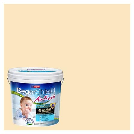 สีน้ำทาภายใน ชนิดกึ่งเงา BEGER AIRFRESH GOLD BASE B 099-3 สี LEMON LEAF 9 ลิตร_0