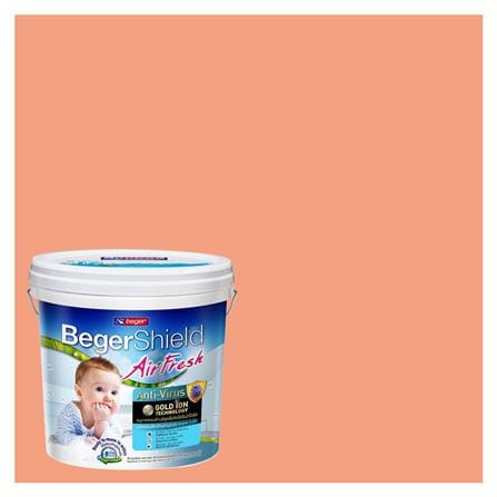 สีน้ำทาภายใน ชนิดกึ่งเงา BEGER AIRFRESH GOLD BASE C 107-5 สี COUNTRY GARDEN  9 ลิตร_0