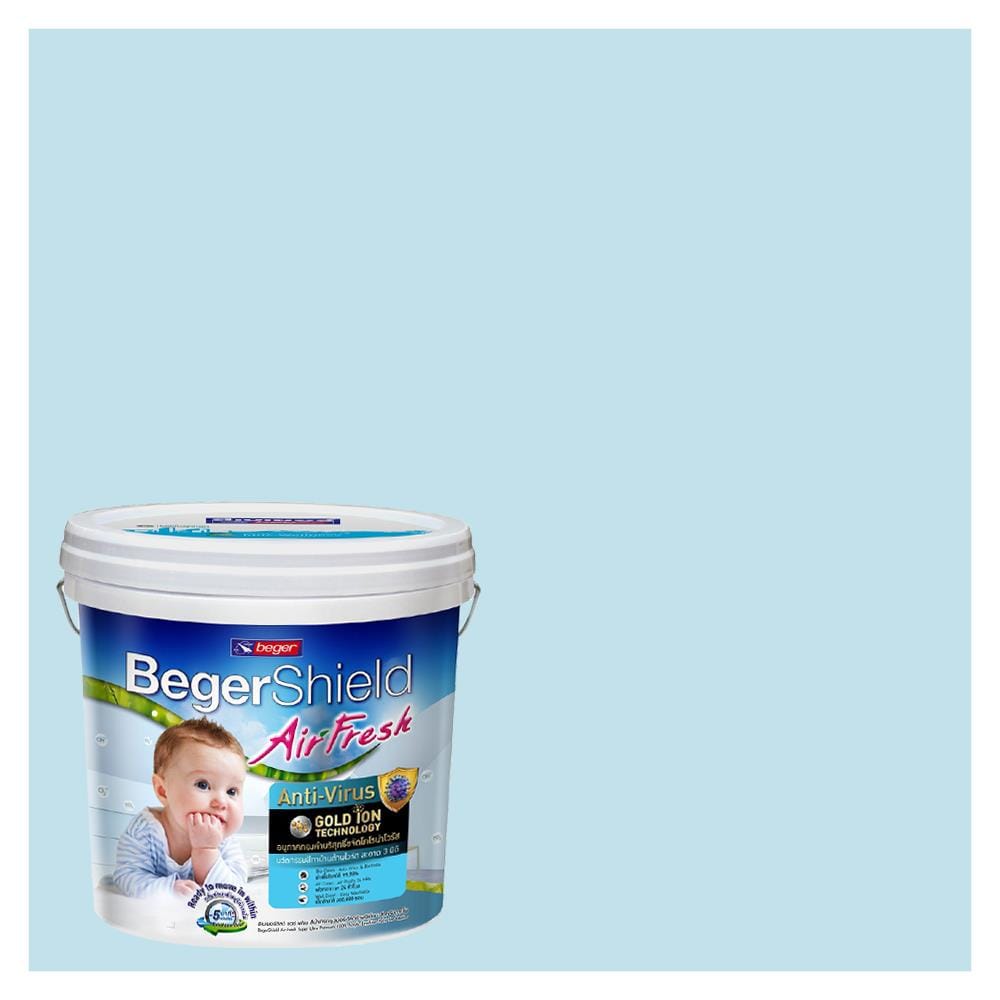 สีน้ำทาภายใน ชนิดกึ่งเงา BEGER AIRFRESH GOLD BASE B 034-2 สี BOUNTIFUL BAY 9 ลิตร