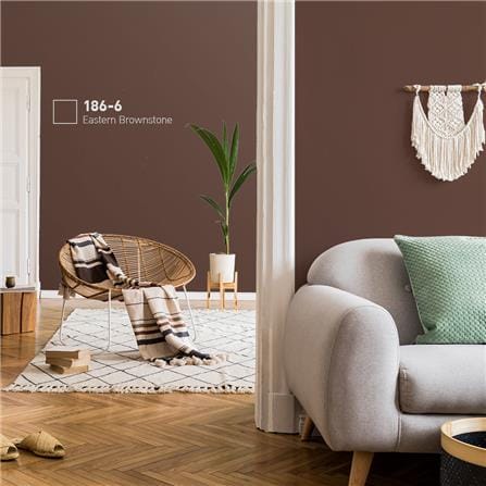 สีน้ำทาภายใน ชนิดกึ่งเงา BEGER AIRFRESH GOLD BASE D 186-6 สี EASTERN BROWNSTONE 9 ลิตร_1