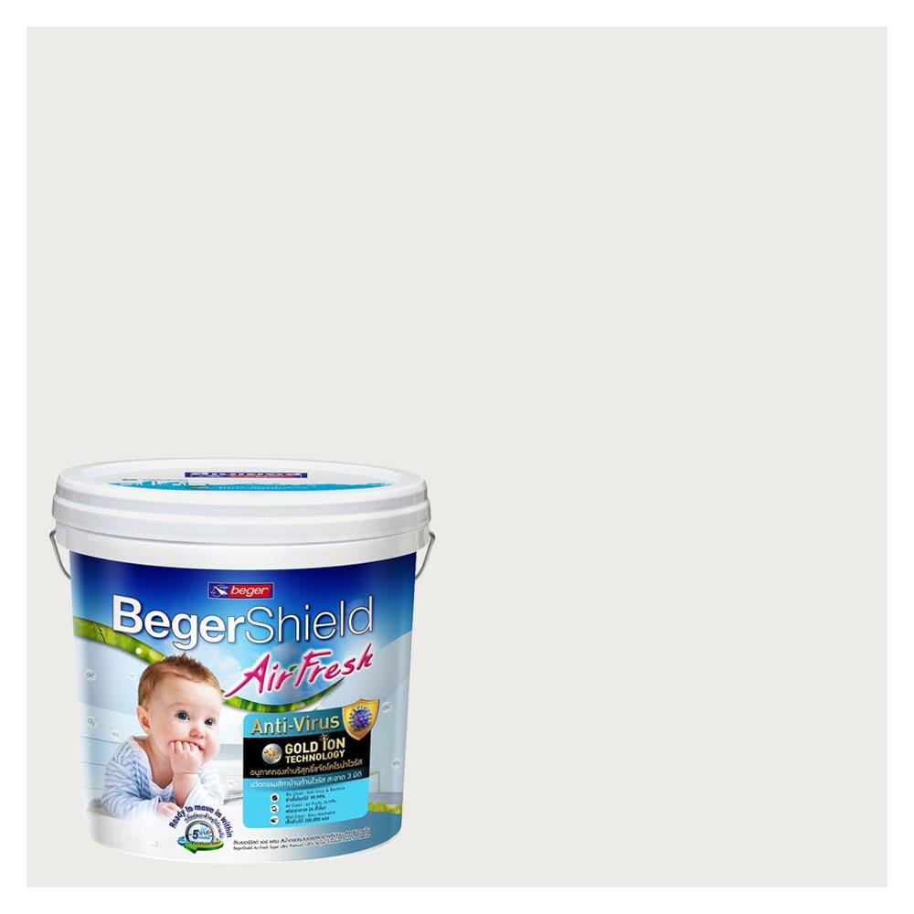 สีน้ำทาภายใน ชนิดกึ่งเงา BEGER AIRFRESH GOLD BASE A 135-1 สี BALTIC BLACK 9 ลิตร