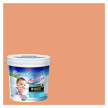 สีน้ำทาภายใน ชนิดกึ่งเงา BEGER AIRFRESH GOLD BASE C 104-5 สี NASTURTIUM BLOSSOM 9 ลิตร_0