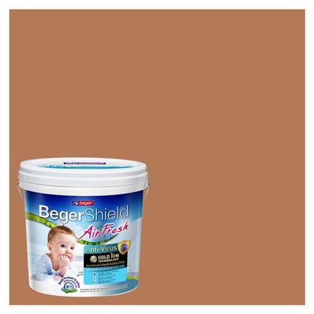 สีน้ำทาภายใน ชนิดกึ่งเงา BEGER AIRFRESH GOLD BASE D 177-5 สี GEORGIAN CLAY 9 ลิตร
