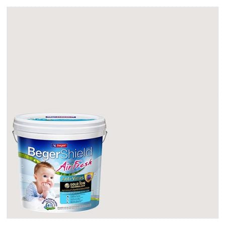 สีน้ำทาภายใน ชนิดกึ่งเงา BEGER AIRFRESH GOLD BASE A 132-1 สี COVERED DARKNESS 9 ลิตร_0