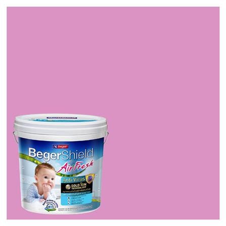 สีน้ำทาภายใน ชนิดกึ่งเงา BEGER AIRFRESH GOLD BASE C 123-5 สี PETALS OF BREEZE  9 ลิตร_0