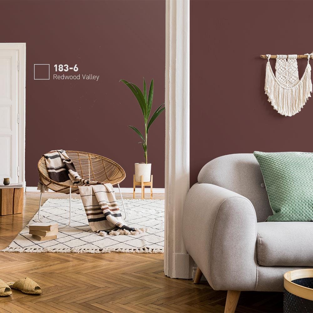 สีน้ำทาภายใน ชนิดกึ่งเงา BEGER AIRFRESH GOLD BASE D 183-6 สี REDWOOD VALLEY 9 ลิตร