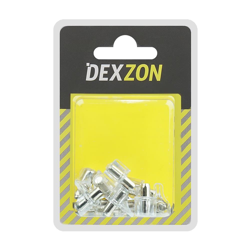 ปุ่มรับชั้น DEXZON SS-40 สีนิกเกิล แพ็ก 10 ชิ้น