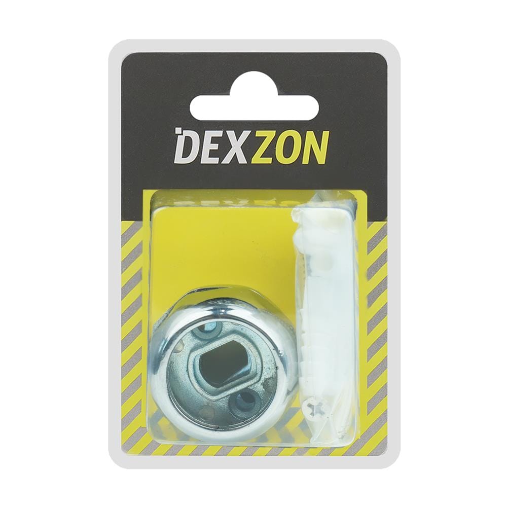 ตัวรับท่อ DEXZON PHZ-10 สีโครม แพ็ก 2 ชิ้น