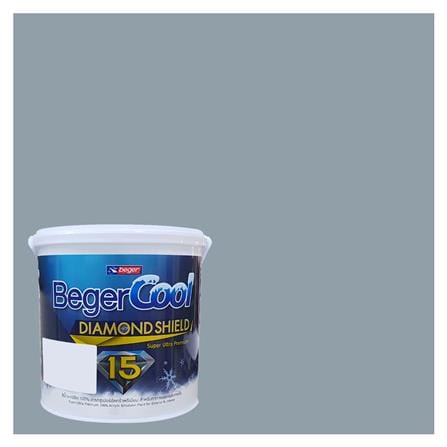 สีน้ำทาภายนอก BEGER COOL DIAMONDSHIELD 15 สี QUIET CAMEROON #136-3 กึ่งเงา 9 ลิตร_0